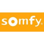Somfy logo with somfy in lowercase letters.