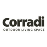 Corradi logo with tagline "OUTDOOR LIVING SPACE" underneath.